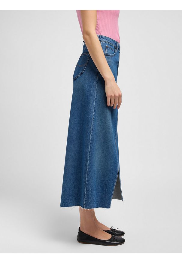 Lee - DAMSKA SPÓDNICA LEE MAXI SKIRT SUNKEN WATERFALL 112349007
