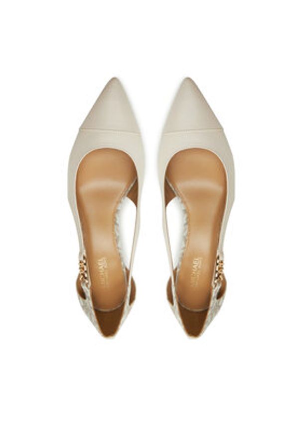 MICHAEL Michael Kors Czółenka Veronica 40H3VRMP2L Beżowy. Kolor: beżowy. Materiał: skóra