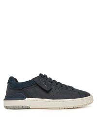 Clarks Sneakersy Courtlite2 Run 26181323 Granatowy. Kolor: niebieski. Materiał: skóra, nubuk. Sport: bieganie