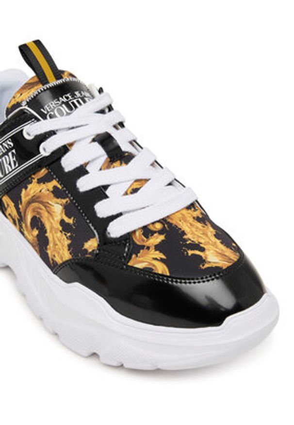 Versace Jeans Couture Sneakersy 80YA3SC2 Kolorowy. Materiał: materiał. Wzór: kolorowy