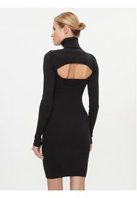 Calvin Klein Jeans Sukienka dzianinowa 2 In 1 Tight Ls Sweater Dress J20J222515 Czarny Slim Fit. Kolor: czarny. Materiał: bawełna #3