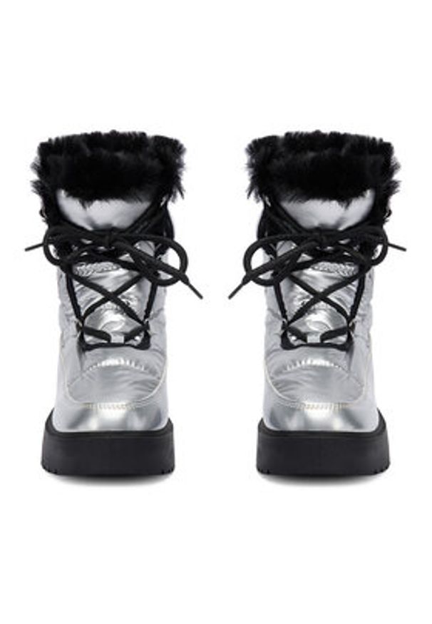 DeeZee Śniegowce HY002-1 Srebrny. Kolor: srebrny. Materiał: materiał, syntetyk