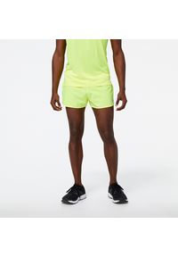 Spodenki męskie New Balance MS21267CSN – zielone. Kolor: zielony. Materiał: materiał. Sport: fitness #1