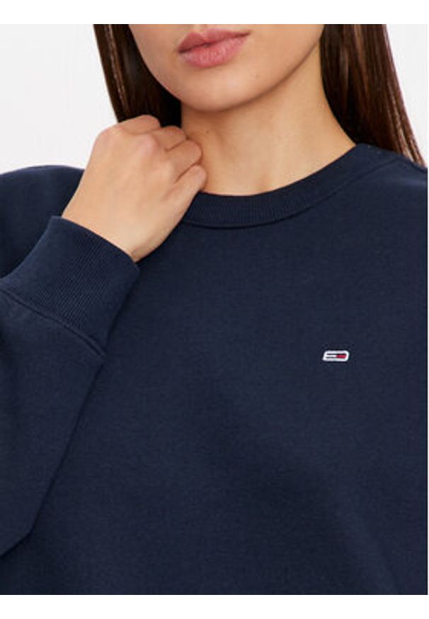 Tommy Jeans Bluza DW0DW19959 Granatowy Regular Fit. Kolor: niebieski. Materiał: bawełna