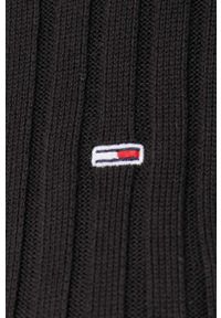 Tommy Jeans sweter bawełniany kolor czarny lekki. Kolor: czarny. Materiał: bawełna. Wzór: gładki. Styl: klasyczny #3