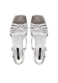 Pepe Jeans Sandały PLS90683 Srebrny. Kolor: srebrny. Materiał: skóra