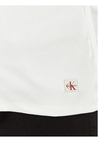 Calvin Klein Jeans Bluzka LV047G207G Biały Regular Fit. Kolor: biały. Materiał: bawełna #3