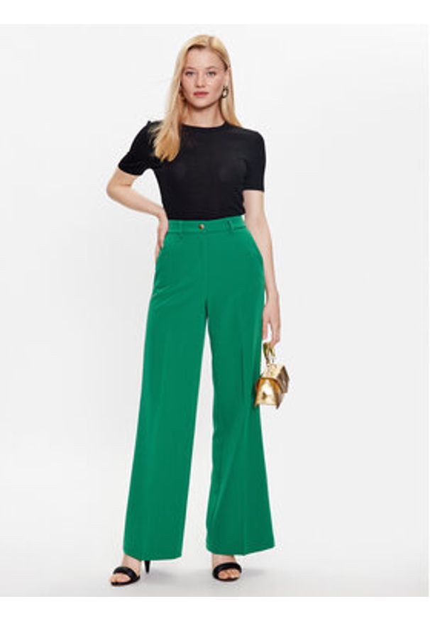 Liu Jo Spodnie materiałowe WA3435 T7896 Zielony Relaxed Fit. Kolor: zielony. Materiał: syntetyk