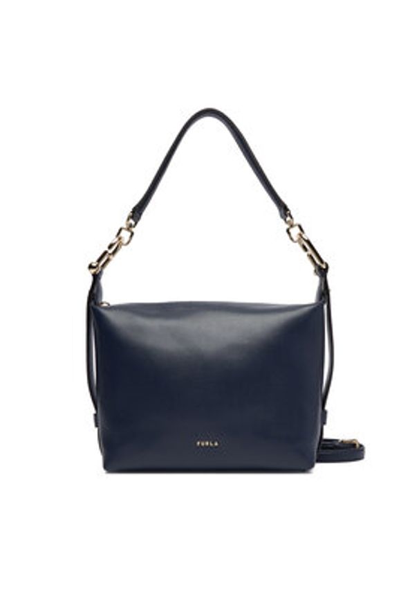 Furla Torebka Tonie Mini WE00877 A.0023 CN 2676S Granatowy. Kolor: niebieski. Materiał: skórzane