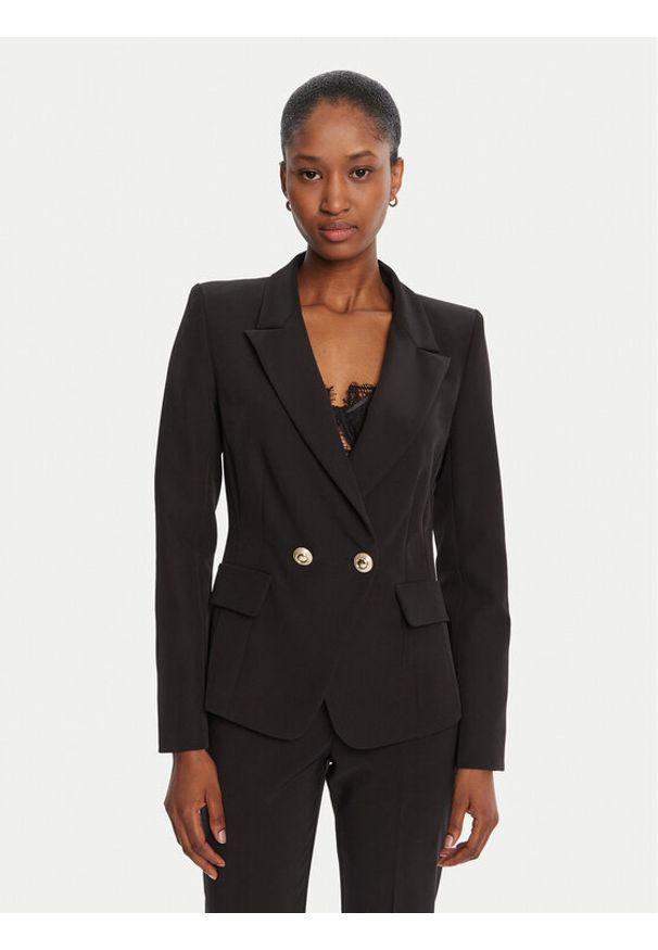 Rinascimento Marynarka CFC0126221003 Czarny Slim Fit. Kolor: czarny. Materiał: syntetyk