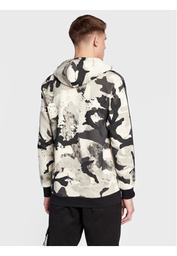 Adidas - adidas Bluza Camo Series HK2805 Szary Regular Fit. Kolor: szary. Materiał: bawełna, syntetyk