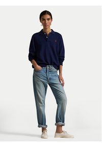 Polo Ralph Lauren Bluza 211947966007 Granatowy Relaxed Fit. Typ kołnierza: polo. Kolor: niebieski. Materiał: bawełna #2
