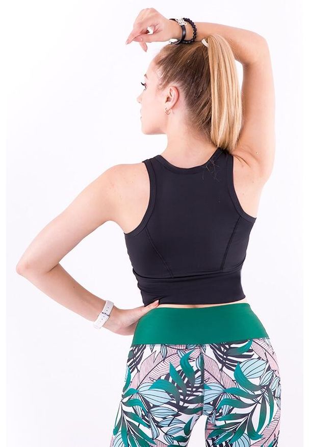 2SkIN - Stanik sportowy damski 2skin QUEEN BLACK. Kolor: czarny. Materiał: elastan, poliester. Sport: fitness