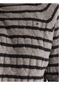 TOMMY HILFIGER - Tommy Hilfiger Golf WW0WW46791 Szary Regular Fit. Typ kołnierza: golf. Kolor: szary. Materiał: wełna #3