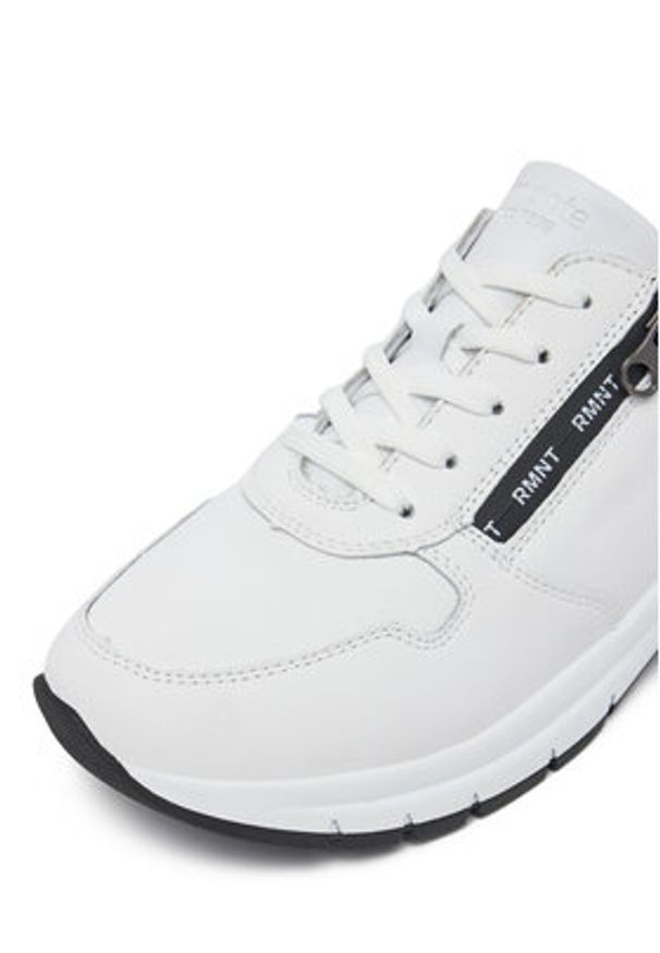Remonte Sneakersy D0G12-80 Biały. Kolor: biały. Materiał: skóra, syntetyk