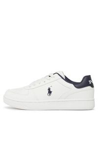 Polo Ralph Lauren Sneakersy RF103793 S Biały. Kolor: biały. Materiał: skóra