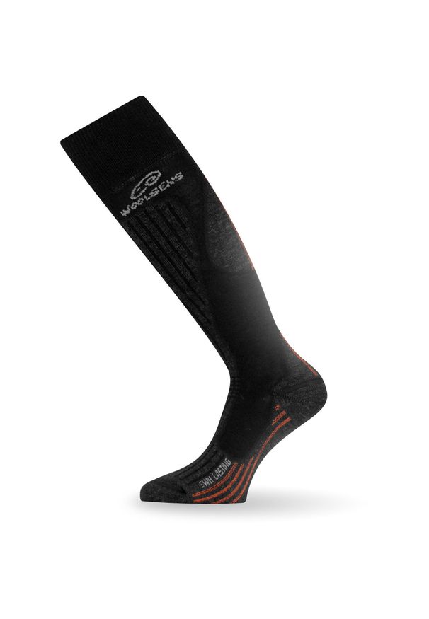 LASTING - Skarpety narciarskie Lasting SWH 902 jony srebra Merino. Kolor: czarny. Materiał: wełna. Sport: narciarstwo