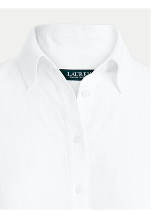 Lauren Ralph Lauren Koszula 200699152001 Biały Regular Fit. Kolor: biały. Materiał: len