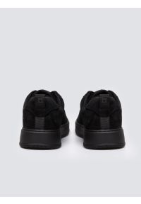 Big-Star - Sneakersy męskie ze skóry naturalnej zamszowej czarne OO174012 906. Okazja: na co dzień. Nosek buta: okrągły. Kolor: czarny. Materiał: zamsz, skóra #5