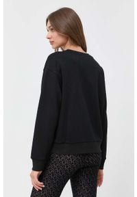 Pinko bluza bawełniana damska kolor czarny gładka. Kolor: czarny. Materiał: bawełna. Wzór: gładki #4