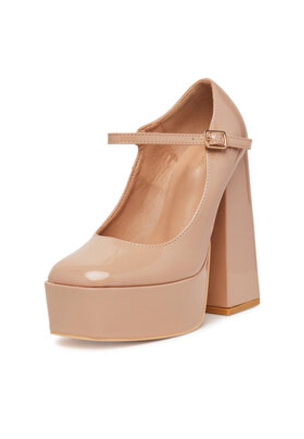 DeeZee Czółenka LWLB0328-1 Beżowy. Kolor: beżowy. Materiał: syntetyk, materiał