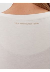 Aeronautica Militare T-Shirt 231TS2109DJ601 Biały Regular Fit. Kolor: biały. Materiał: wiskoza
