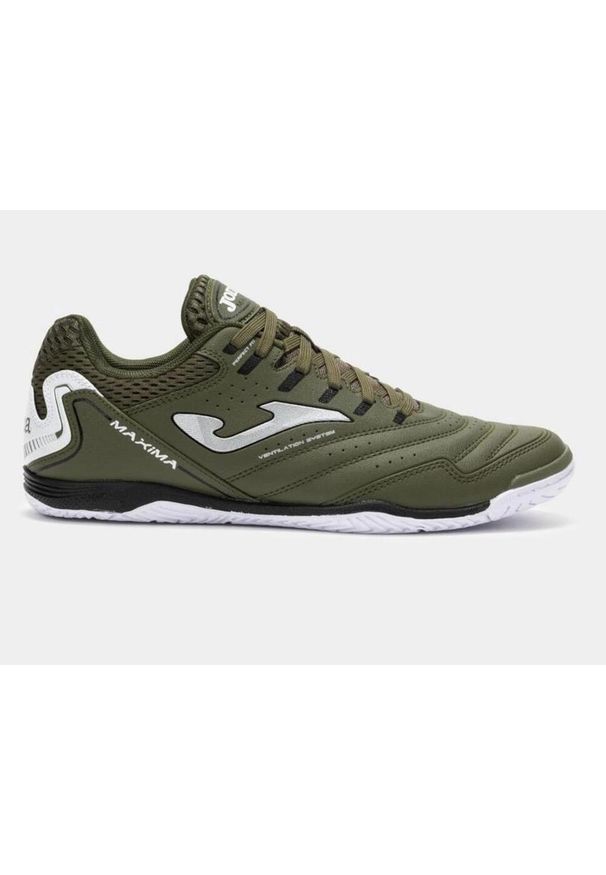 Joma - Buty halowe do piłki nożnej męskie, Maxima 25 MAXS IN. Kolor: zielony. Materiał: materiał, syntetyk. Sport: piłka nożna