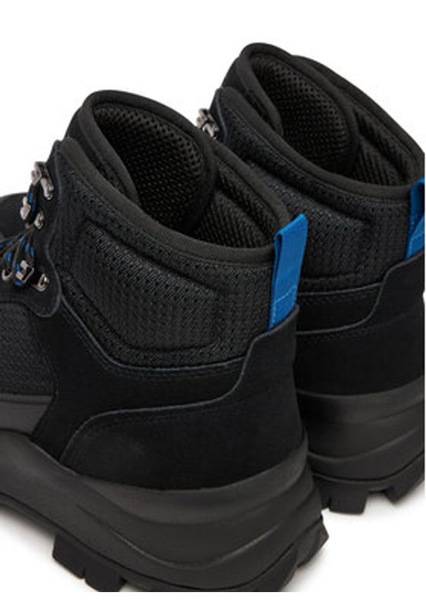 Tommy Jeans Trekkingi Tjm Hybrid Boot EM0EM01633 Czarny. Kolor: czarny. Materiał: skóra, zamsz. Sport: turystyka piesza