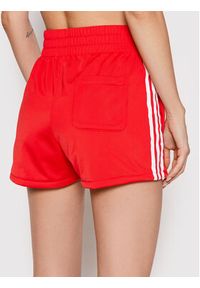 Adidas - adidas Szorty sportowe 3-Stripes HE9495 Czerwony Regular Fit. Kolor: czerwony. Materiał: syntetyk