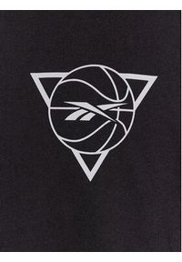 Reebok T-Shirt Basketball IB2123 Czarny Regular Fit. Kolor: czarny. Materiał: bawełna #3