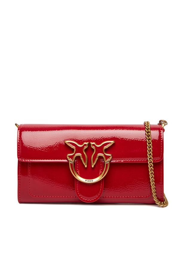 Pinko - PINKO Torebka Love One Wallet C PE25 PLTT 100062 A1UV Czerwony. Kolor: czerwony. Materiał: skórzane