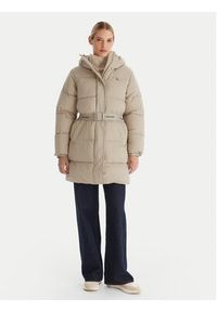 Calvin Klein Jeans Kurtka zimowa LV047D508G Beżowy Regular Fit. Kolor: beżowy. Materiał: syntetyk. Sezon: zima #3