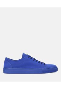 Kazar - Niebieskie sneakersy męskie. Kolor: niebieski. Materiał: materiał, mikrofibra. Szerokość cholewki: normalna. Wzór: motyw zwierzęcy #1