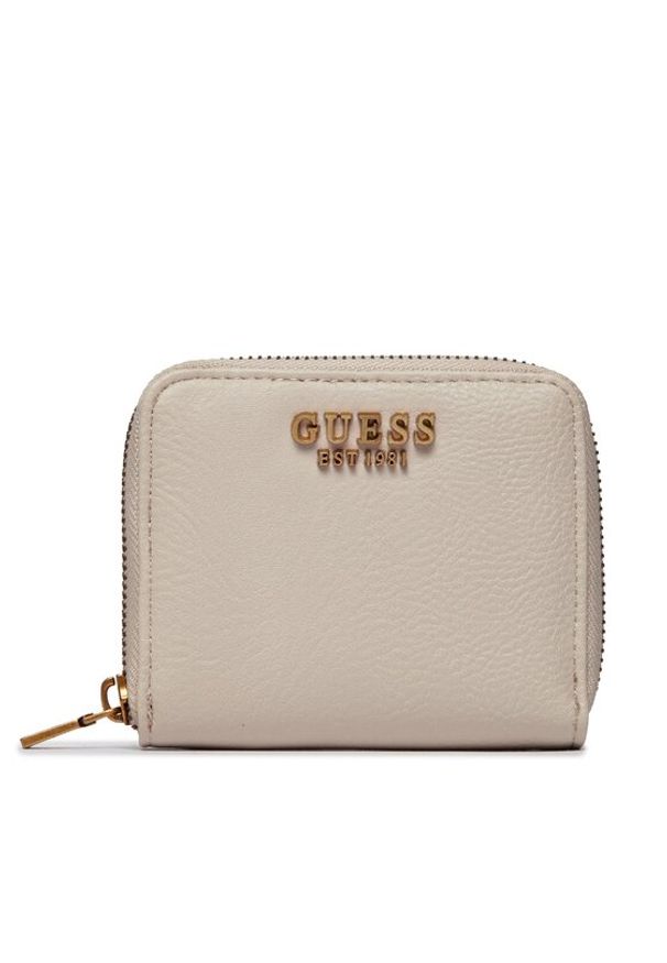 Guess Mały Portfel Damski SWVB89 77370 Écru. Materiał: skóra