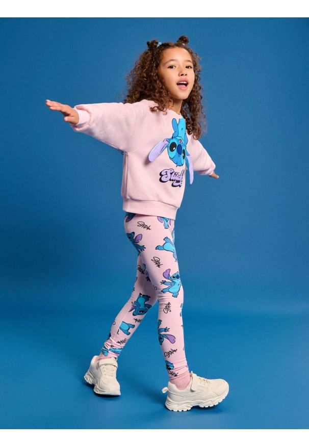 Sinsay - Bluza z elementami 3D Stitch - różowy. Kolor: różowy