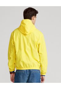 Ralph Lauren - RALPH LAUREN - Żółta kurtka z kapturem Canvas Hooded. Typ kołnierza: kaptur. Kolor: żółty. Materiał: bawełna. Wzór: haft