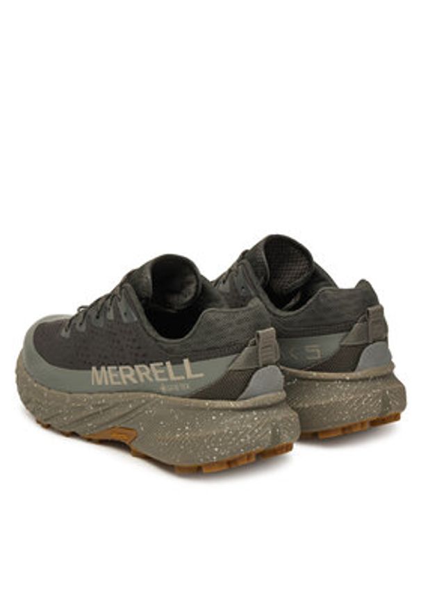 Merrell Sneakersy Agility Peak 5 Gore-Tex J068701 Khaki. Kolor: brązowy. Materiał: materiał. Technologia: Gore-Tex