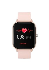 Maxcom - Smartwatch MAXCOM FW35 Aurum Różowy. Rodzaj zegarka: smartwatch. Kolor: różowy. Styl: elegancki, casual #5