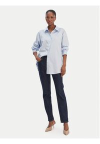 Guess Koszula W6RH57 WAF10 Błękitny Oversize. Kolor: niebieski. Materiał: bawełna #5