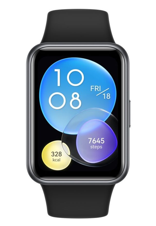 HUAWEI - Smartwatch Huawei Watch Fit 2 Active czarny. Rodzaj zegarka: smartwatch. Kolor: czarny. Materiał: mesh, guma, skóra. Styl: sportowy, klasyczny, elegancki