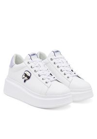 Karl Lagerfeld - KARL LAGERFELD Sneakersy Anakapri KL63530N Biały. Kolor: biały. Materiał: skóra #3