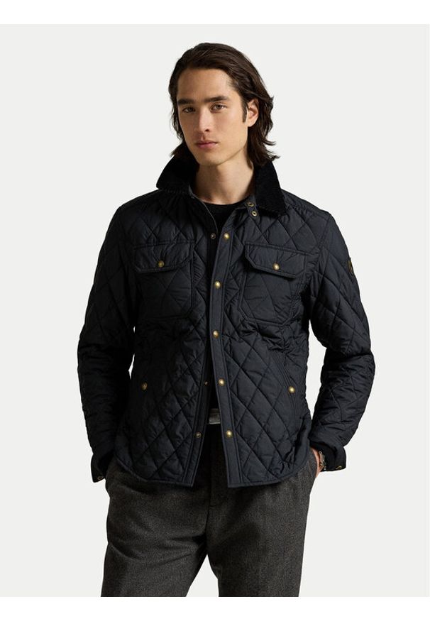 Polo Ralph Lauren Kurtka przejściowa 710977955002 Czarny Regular Fit. Typ kołnierza: polo. Kolor: czarny. Materiał: syntetyk