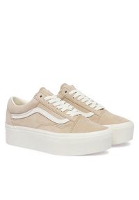 Vans Tenisówki Old Skool Platform VN0009PZ4MG1 Beżowy. Kolor: beżowy. Materiał: skóra, zamsz. Obcas: na platformie #7