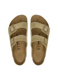 Birkenstock Klapki Arizona 1031998 Khaki. Kolor: brązowy. Materiał: zamsz, skóra #5