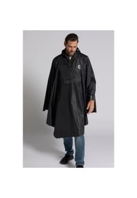 JAY-PI - Męskie Ponczo przeciwdeszczowe nieprzemakalne kaptur. Kolekcja: plus size. Kolor: czarny. Materiał: poliester, materiał