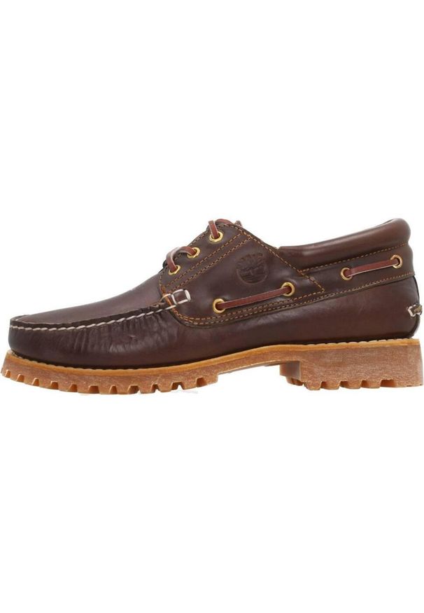 Timberland - Buty Eleganckie Autentyczne 3 Oczka Lug Md Brązowe Dorosłych. Okazja: na co dzień. Kolor: wielokolorowy