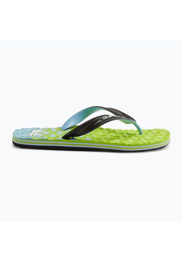 Japonki plażowe męskie Quiksilver Oahuey. Okazja: na plażę. Kolor: zielony