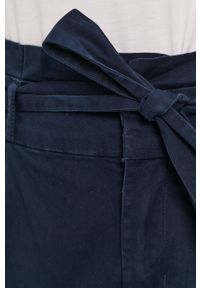 Vero Moda - Spodnie. Stan: podwyższony. Kolor: niebieski. Materiał: tkanina, bawełna, elastan #4