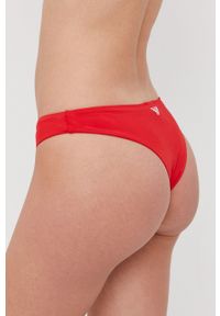 Emporio Armani Underwear - Emporio Armani Strój kąpielowy kolor czerwony miękka miseczka. Kolor: czerwony. Wzór: nadruk #6