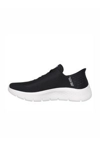 skechers - Buty damskie SKECHERS Go Walk Flex Grand Entry. Kolor: czarny, niebieski. Model: Skechers Sport. Sport: turystyka piesza